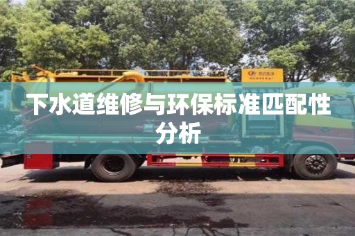 下水道維修與環(huán)保標(biāo)準(zhǔn)匹配性分析 下水道維修與環(huán)保標(biāo)準(zhǔn)匹配性分析