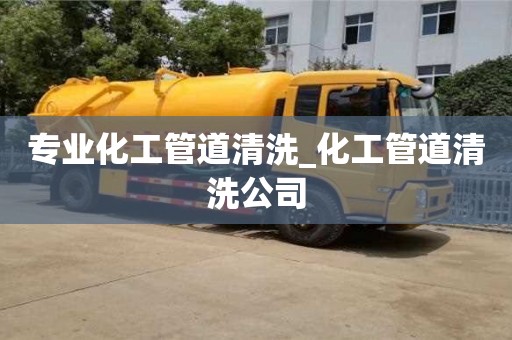 專業(yè)化工管道清洗_化工管道清洗公司