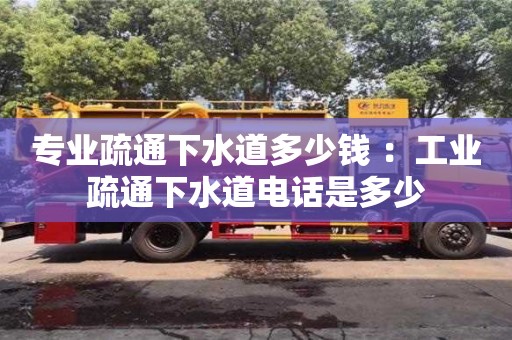 北京專業(yè)疏通下水道多少錢(qián) ：工業(yè)疏通下水道電話是多少