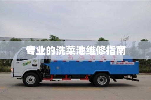 北京專業的洗菜池維修指南