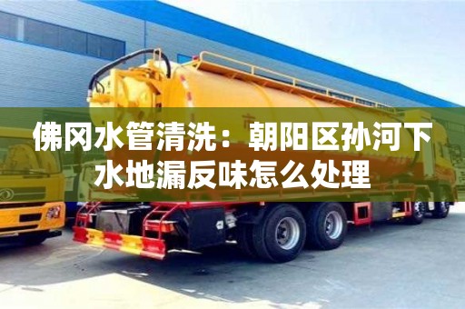 佛岡水管清洗：朝陽區孫河下水地漏反味怎么處理