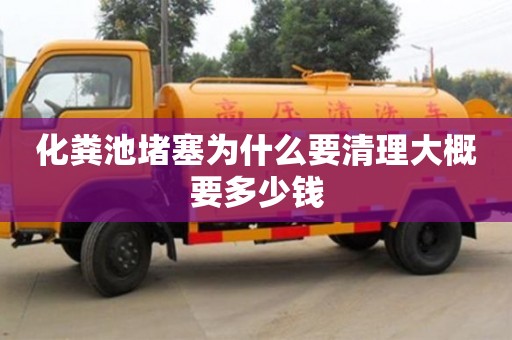 北京化糞池堵塞為什么要清理大概要多少錢