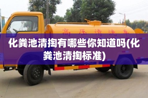 北京化糞池清掏有哪些你知道嗎(化糞池清掏標(biāo)準(zhǔn))