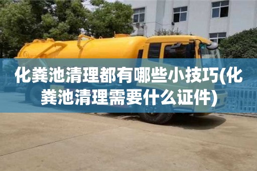 北京化糞池清理都有哪些小技巧(化糞池清理需要什么證件)