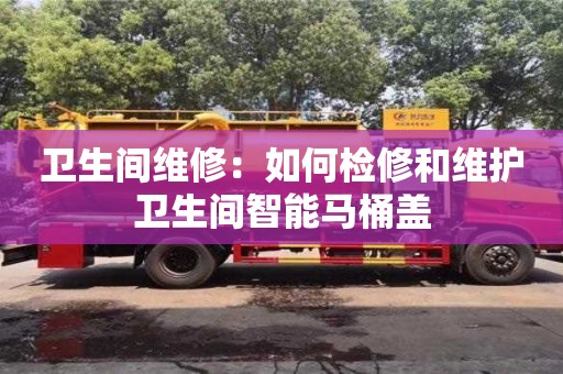 北京衛(wèi)生間維修：如何檢修和維護(hù)衛(wèi)生間智能馬桶蓋