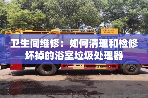 衛生間維修:如何清理和檢修壞掉的浴室垃圾處理器 衛生間維修:如何清理和檢修壞掉的浴室垃圾處理器