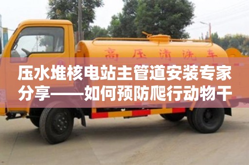 北京壓水堆核電站主管道安裝專家分享——如何預防爬行動物干擾