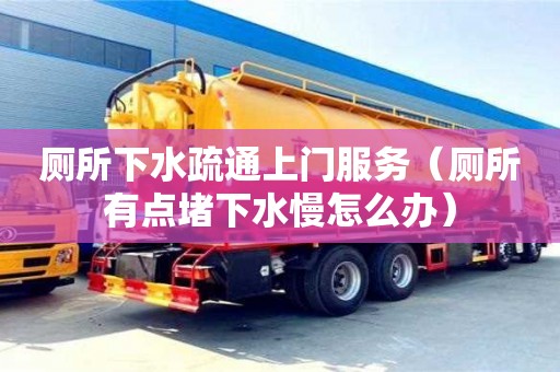 廁所下水疏通上門服務（廁所有點堵下水慢怎么辦）