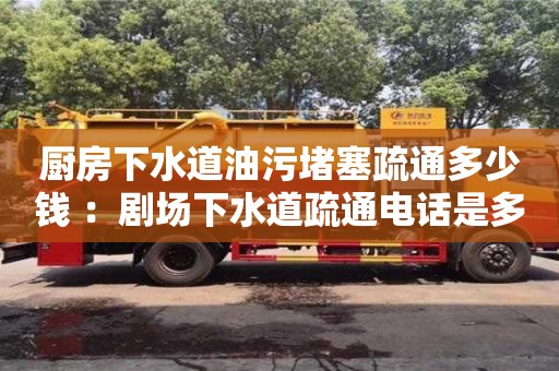 廚房下水道油污堵塞疏通多少錢 ：劇場下水道疏通電話是多少
