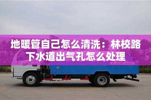 地暖管自己怎么清洗：林校路下水道出氣孔怎么處理