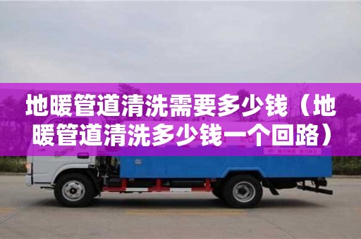地暖管道清洗需要多少錢（地暖管道清洗多少錢一個回路）