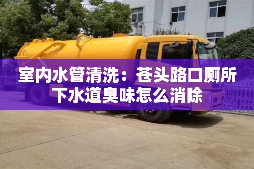 室內水管清洗：蒼頭路口廁所下水道臭味怎么消除