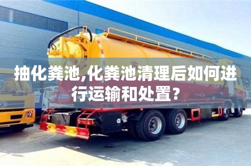 北京抽化糞池,化糞池清理后如何進(jìn)行運(yùn)輸和處置？