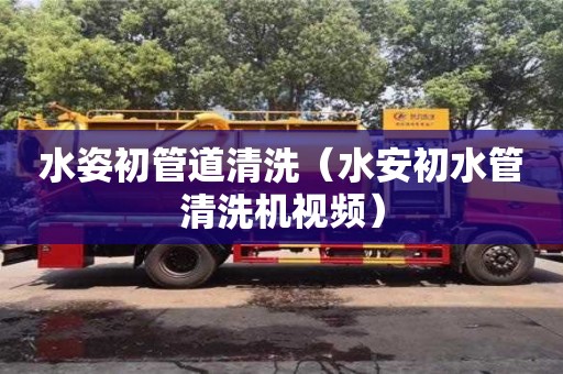 水姿初管道清洗（水安初水管清洗機視頻）