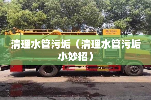 北京清理水管污垢（清理水管污垢小妙招）