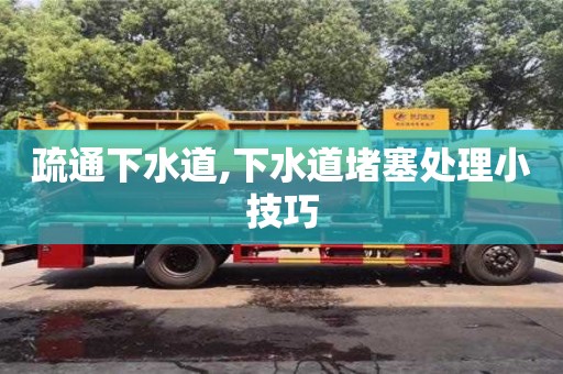 疏通下水道,下水道堵塞處理小技巧
