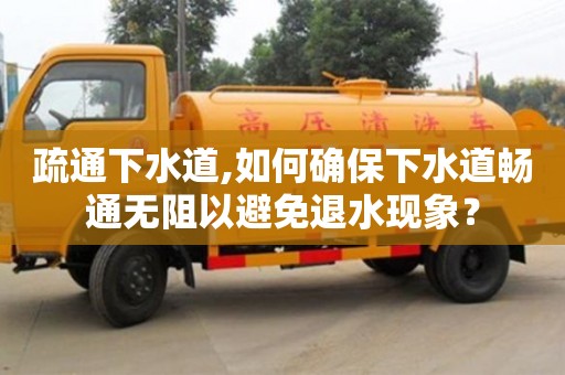 北京疏通下水道,如何確保下水道暢通無阻以避免退水現象？