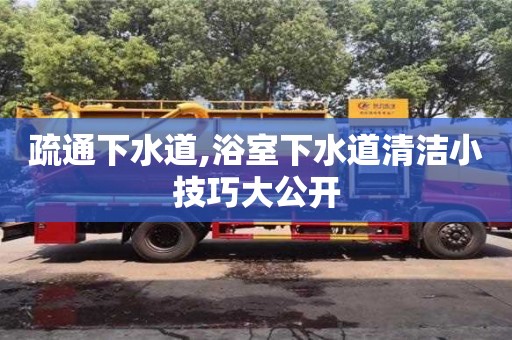 疏通下水道,浴室下水道清潔小技巧大公開