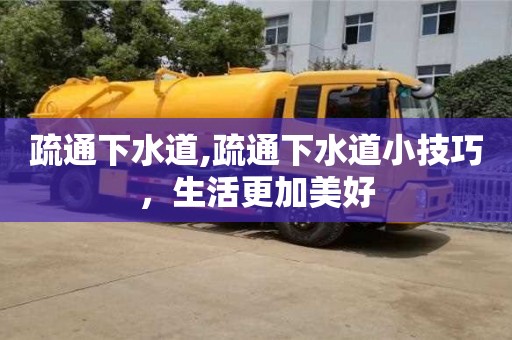 疏通下水道,疏通下水道小技巧，生活更加美好