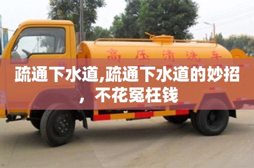 疏通下水道,疏通下水道的妙招，不花冤枉錢
