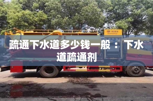 疏通下水道多少錢一般 ：下水道疏通劑