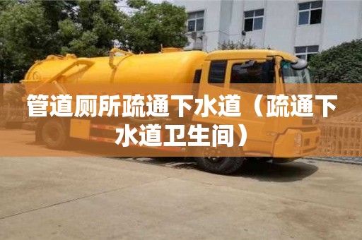 管道廁所疏通下水道（疏通下水道衛生間）