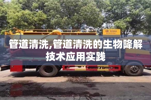管道清洗,管道清洗的生物降解技術應用實踐