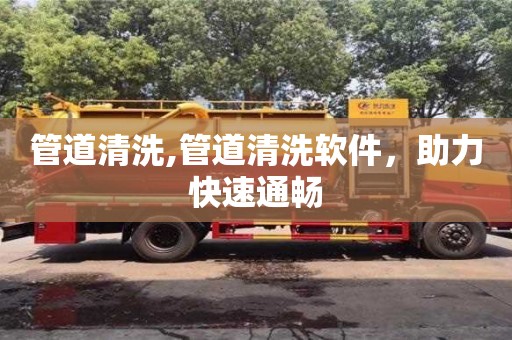 管道清洗,管道清洗軟件，助力快速通暢
