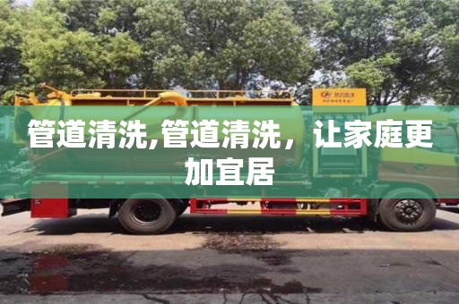 管道清洗,管道清洗，讓家庭更加宜居
