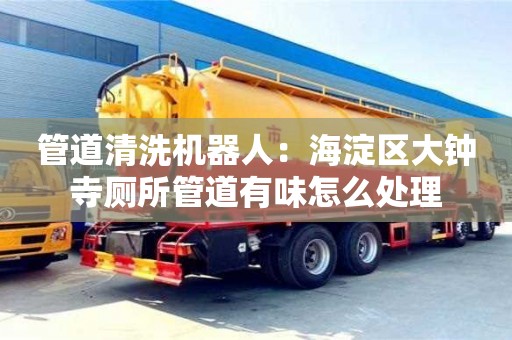 管道清洗機器人：海淀區(qū)大鐘寺廁所管道有味怎么處理