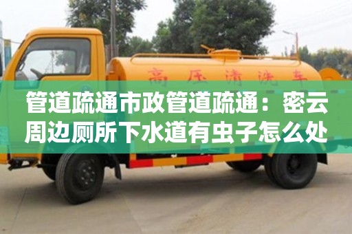 管道疏通市政管道疏通：密云周邊廁所下水道有蟲子怎么處理
