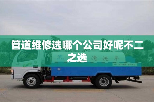 管道維修選哪個公司好呢不二之選