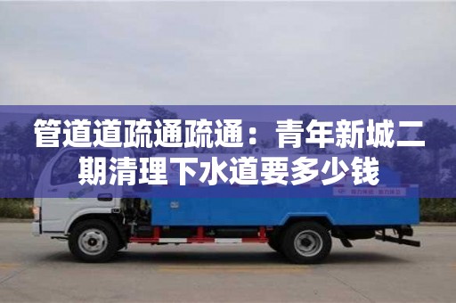 北京管道道疏通疏通：青年新城二期清理下水道要多少錢