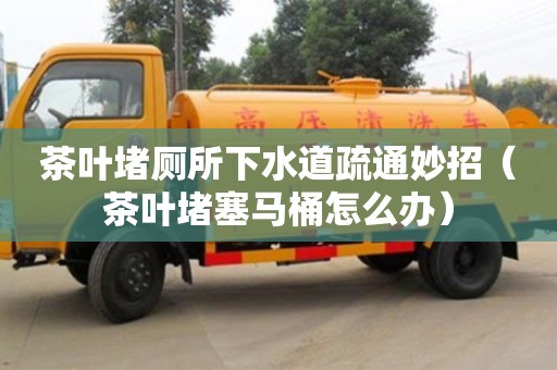 茶葉堵廁所下水道疏通妙招（茶葉堵塞馬桶怎么辦）