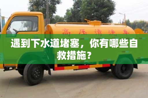遇到下水道堵塞,你有哪些自救措施? 遇到下水道堵塞,你有哪些自救措施?