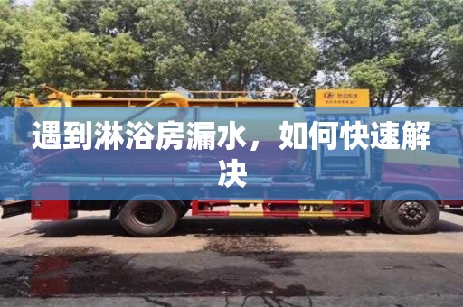 遇到淋浴房漏水,如何快速解決 遇到淋浴房漏水,如何快速解決