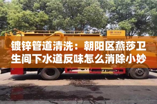 北京鍍鋅管道清洗：朝陽區(qū)燕莎衛(wèi)生間下水道反味怎么消除小妙招