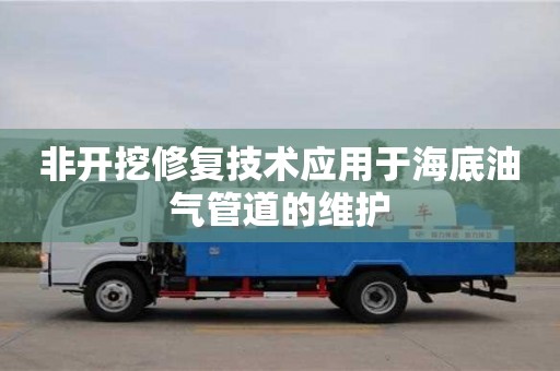 北京非開挖修復技術應用于海底油氣管道的維護