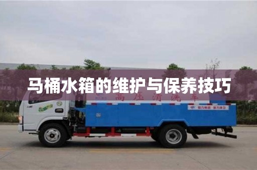 馬桶水箱的維護與保養技巧 馬桶水箱的維護與保養技巧